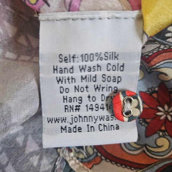 Johnny Was silk Midi Dress NWT - Picture 9 of 10